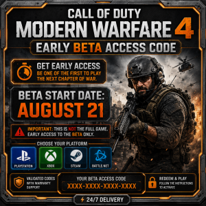 Call of Duty: Modern Warfare 4 - Early Beta Access Code